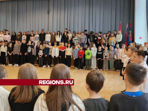 День добрых дел в школах Подольска начался с поднятия флага России Новости Подольска 